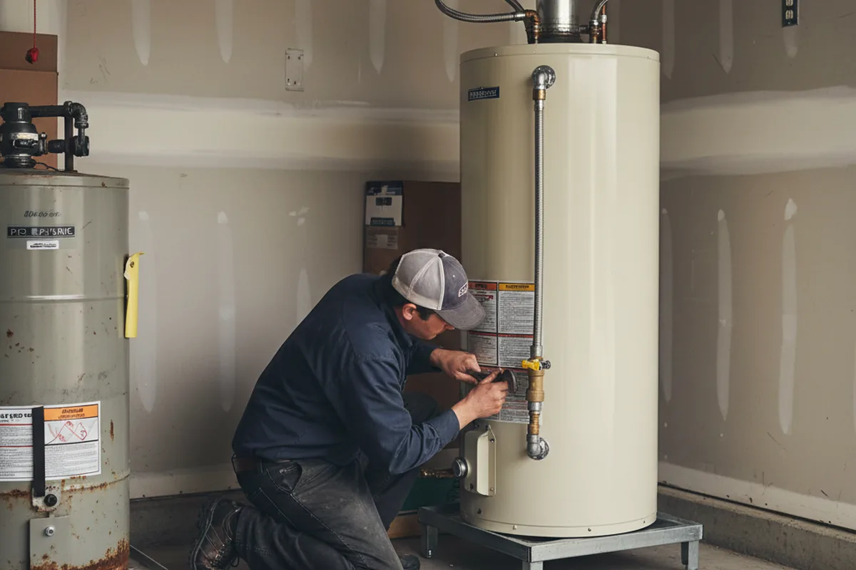 Water heater and shutoff valve replacement in Tribes Hill